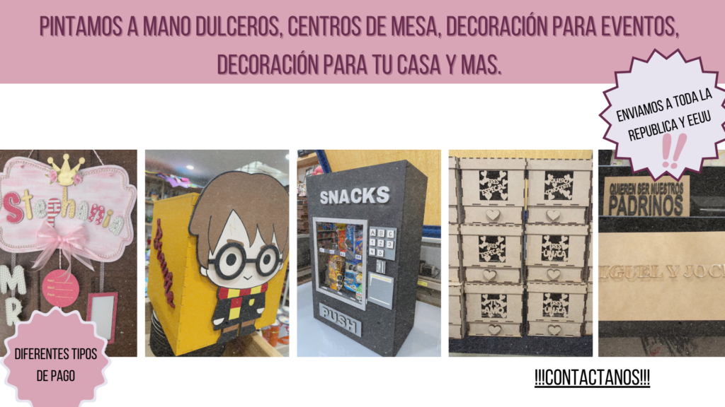 Dulceros, centros de mesa, decoración para eventos, decoración para tu casa y más